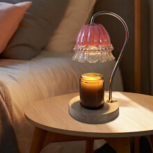 Lampe chauffe-bougie, bougeoirs parfumés, bougie à intensité variable, brûleur de bougie en métal, cadeau idéal pour la Saint-Valentin ou une