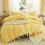 Yellow King Duvet Cover Set Microfiber 3-Piece 1