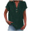 VERUGU Γυναικεία Μπλούζα με Κοντομάνικα, V-Neck, Βαμβακερά, Λινά Πουκάμισα, 1
