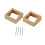 2 Pieces Single Socket Spacers Wall Plate Spacers for Kitchen Bedroom Office golden 4