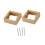 2 Pieces Single Socket Spacers Wall Plate Spacers for Kitchen Bedroom Office golden 5