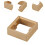 2 Pieces Single Socket Spacers Wall Plate Spacers for Kitchen Bedroom Office golden 6