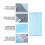 BalsaCircle 50 Disposable 3 Layers White Blue Breathable Earloop Face Masks Protective Covers Pollution Dust Germs 4