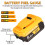 Για μπαταρία ιόντων λιθίου DeWalt 20V 20Volt 8.0AH DCB206-2DCB205-2 2