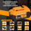 Για μπαταρία ιόντων λιθίου DeWalt 20V 20Volt 8.0AH DCB206-2DCB205-2 3