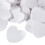 12x Party Popper White Hearts 8
