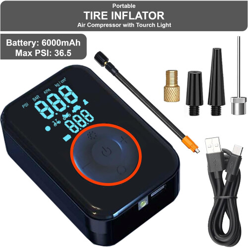 150PSI Rechargeable Car Tyre Inflator Pump UK 1