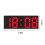 Digital Alarm Clock Simples LED Large Digital Display Fashion Alarm Clock Fully Functional Desktop Bedside Study Kitchen Clock White Frame 3