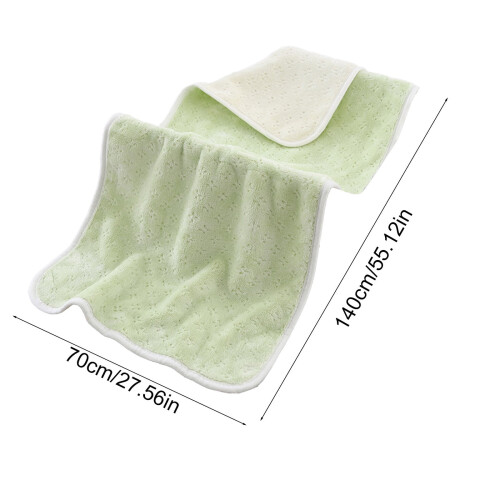 Toalha de banho de microfibra dupla face, tamanho 55 x 27,5 polegadas (140 x 70 cm). 2