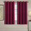 Cortinas Blackout Térmicas Ultramacias Vermelhas com Ilhós 52x63 polegadas 7