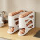 4-Tier Egg Holder for Fridge, Automatic Rolling Rack, 30-Egg Storage, Space-Saving Dispenser 4