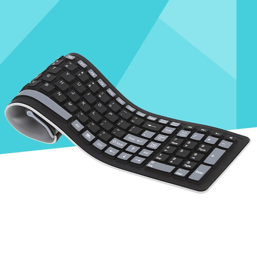 Tastiera wireless in silicone OUNONA2.4G per PC e iOS 2