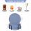 6-Piece Silicone Drink Coasters with Holder 4