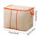 Sac de rangement pliable sous le lit Orange 100L 3