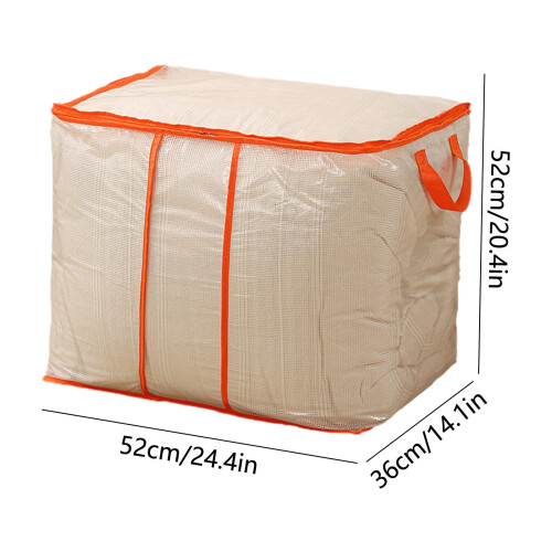 Sac de rangement pliable sous le lit Orange 100L 2