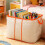 Sac de rangement pliable sous le lit Orange 100L 6