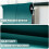 Κουρτίνες συσκότισης Ombre Teal 52x72in σετ των 2 τεμαχίων 5