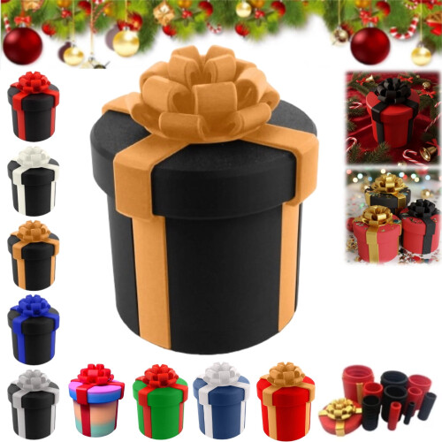 Boîte à puzzle à vis emboîtables noire réutilisable pour offrir de l'argent