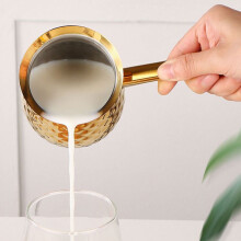 OUNONA Vintage Style Golden Turkish Coffee Pot with Excellent Heat Retention for Home Brewing