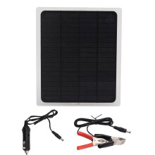 12V 10W Solar Panels with Clips Waterproof Car Charging Solar Panel for RV Battery Charger