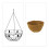 Conjunto de 3 luminárias pendentes com pasta de coco 9