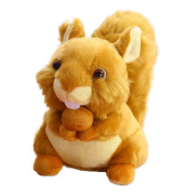 Pluche eekhoorn met cartoonfiguurtje, 1 stuk