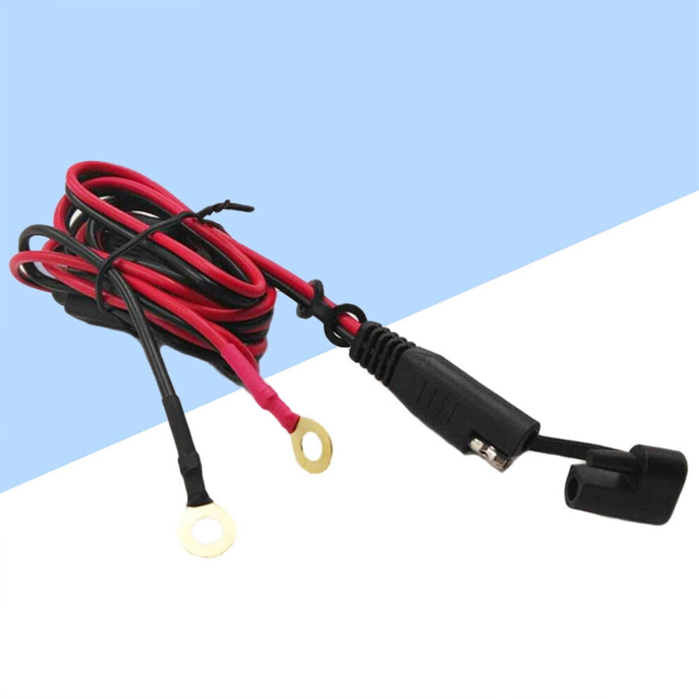 Frcolor Sae To Round Terminal Charging Cable For Motorcycle Circuit Battery Power Line Solar Connect 1 Set 9357860006545