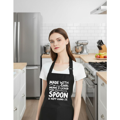 Women's Funny Cooking Apron with Pockets