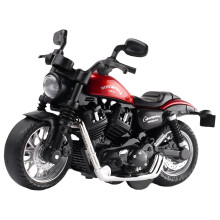 Motorcycle Toy,Push and Go Pull Back Cars,Dynamic Light Sound Toys for 3-9 Year Old Boys,Red