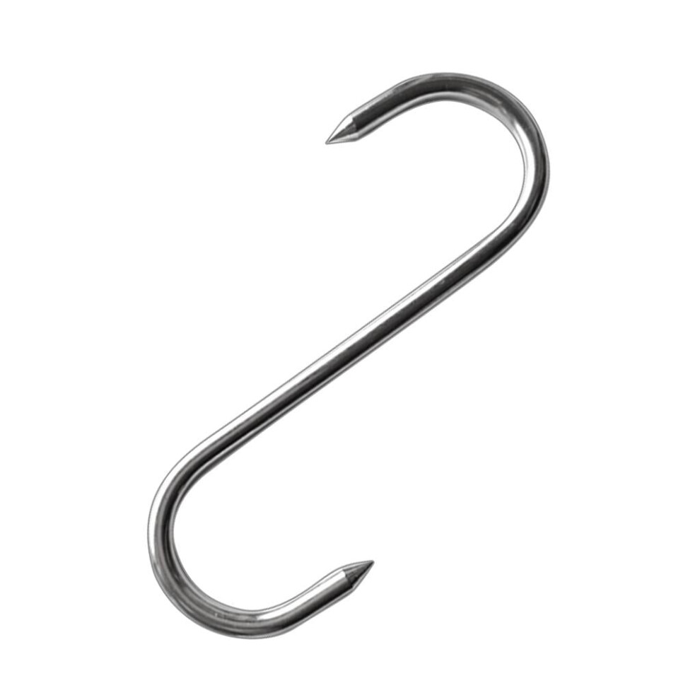 Durable 316 Stainless Steel S-Hook, Food-Safe, Multipurpose Â Compatible With Butcher Meats, Utensils, Pots, Jewelry, Belts & Closets 9357860006576