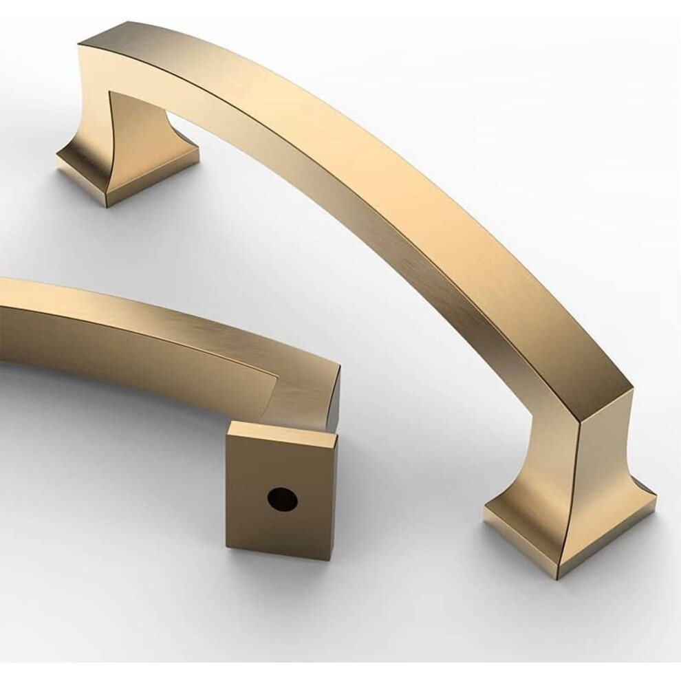 10 Pack 3.75 Inch(96Mm) Champagne Bronze Kitchen Cabinet Handles, Cabinet Pulls Kitchen Cabinet Hardware For Cupboard Drawer Pulls 9357860009492