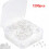 SIXISIX Silicone Clear Hypoallergenic Earring Backs, 108 pcs 1