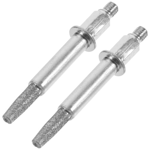 Chainsaw Accessories Hexagonal Silver Abrasive Grinding Stone 2Pcs 5.8X1.0X1.0Cm