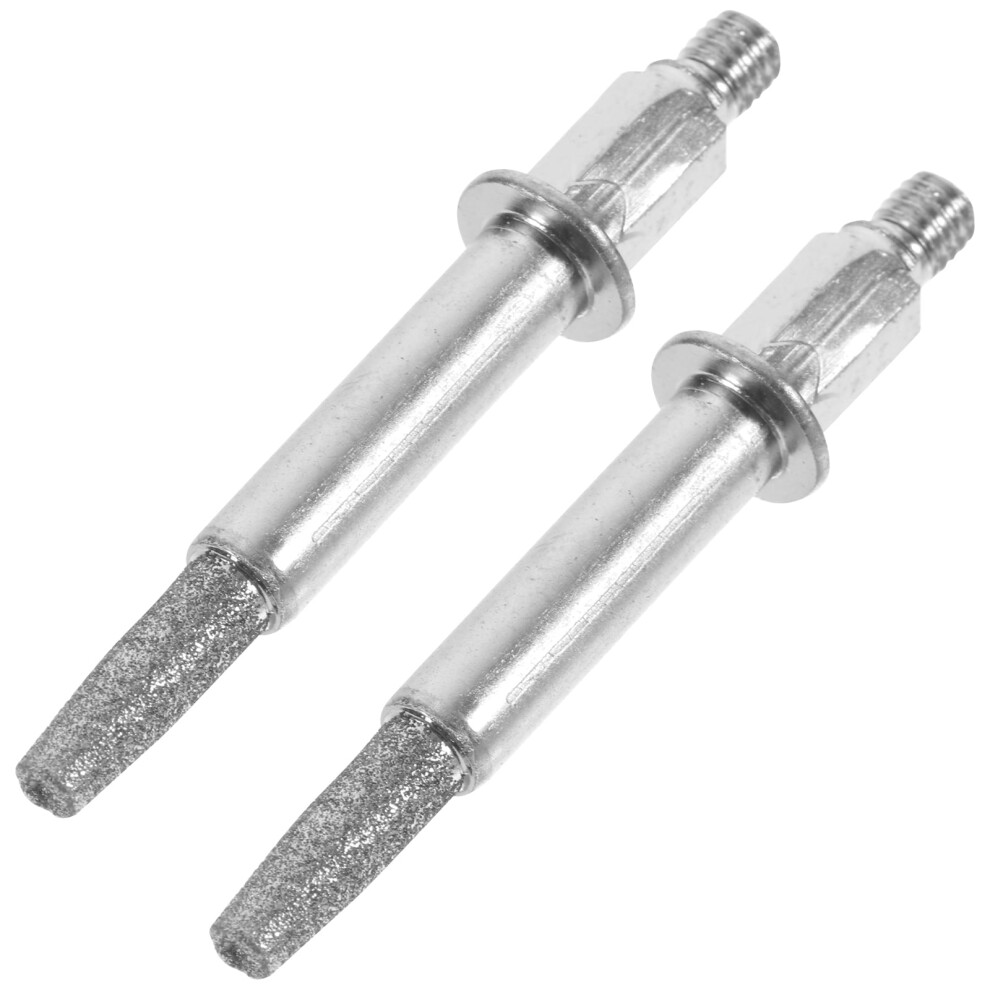 Chainsaw Accessories Hexagonal Silver Abrasive Grinding Stone 2Pcs 5.8X1.0x1.0cm 9357860008549
