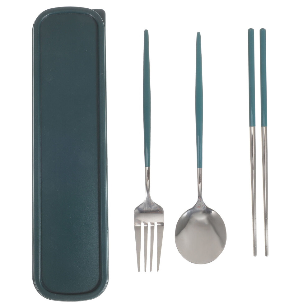 1 Set Portable Cutlery Stainless Steel for Camping Hiking Picnic
