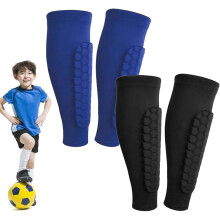 Shin Defender Shin Guards Kids 2 Pair, Shindefender Shin Guards Soccer, with Honeycomb Pads, for Soccer Kids Youth Adult