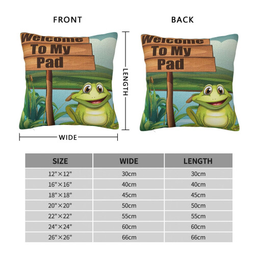 Frog-5Puttrekk til sofa, rustikk interiør, stue, soverom, seng, utendørs, 20"x20" 1