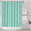 Cortina de chuveiro floral Pioneer Flower 72x84 polegadas com 12 1