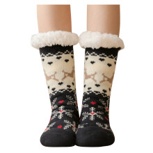 Chaussettes-chaussons UHGANN pour femmes, antidérapantes, épaisses et douillettes, idéales pour l'hiver et comme cadeau de Noël.
