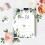 Floral Invitations with Envelopes and Stickers 25 pcs 1