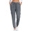 lulshou Women's Plus Size Cargo Pants with Pockets Casual Solid Color Drawstring Work Pants Trousers 1