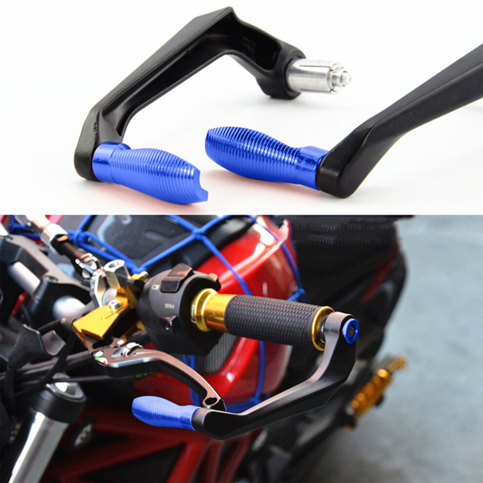Motorcycle Hand Guards Aluminum Alloy Universal 1 Pair Blue 9023022134448