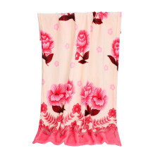 Liquidation ! Couverture polaire microfibre ultra douce et chaude, rose.