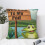 Housse de coussin décorative grenouille rustique 50 x 50 cm 1