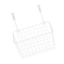 1 panier de rangement métallique pour porte avec revêtement haute température, idéal pour la maison et le bureau (11,4 x 10,2 x 5,5 pouces).