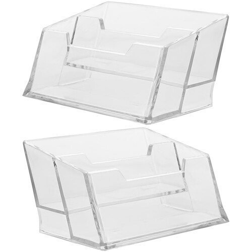 2 Pcs Presentation Multi Business Card Holder Display Stand