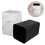 White Marble Pattern Trash Can for Home Decor with Double Layer Design and Large Opening 1 Count 1