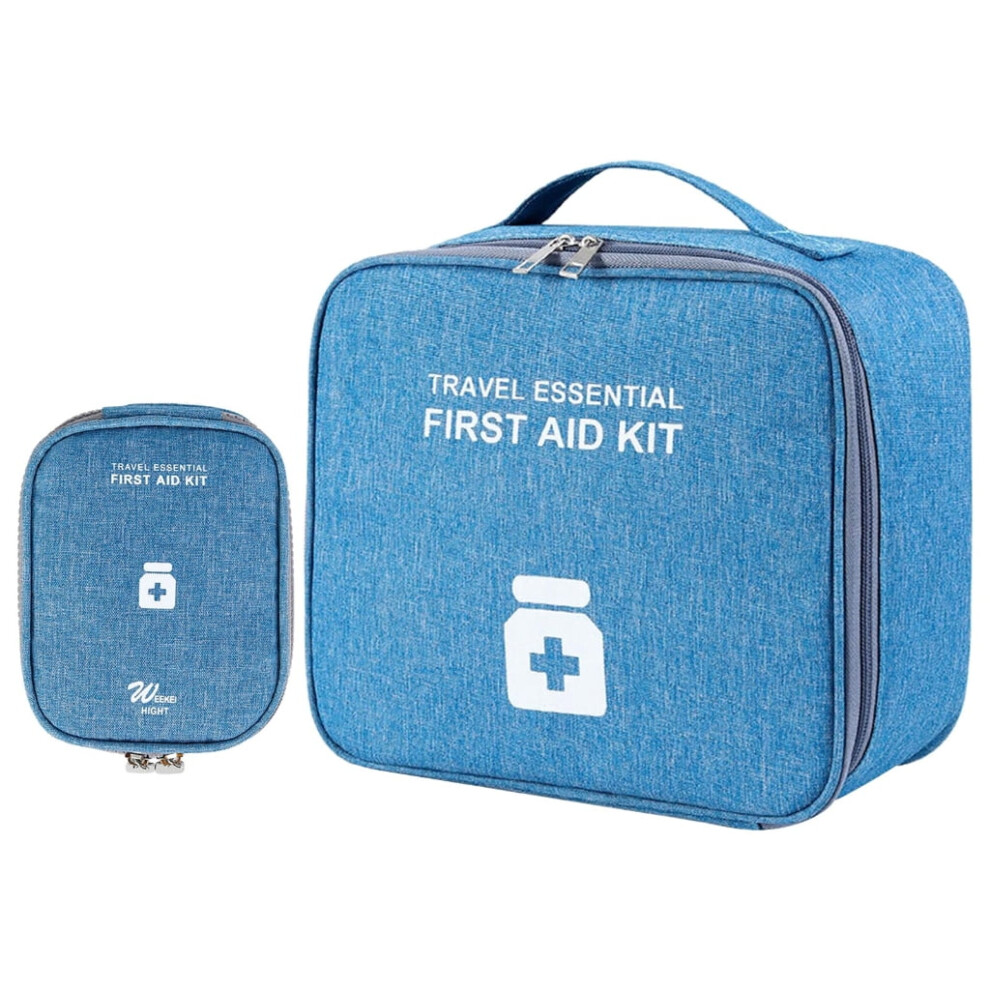 2 Pcs Portable Empty Waterproof First Aids Bag Large Capacity Emergency Bag