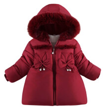 Cappotti invernali da bambina, giacca imbottita con cappuccio pesante, parka in pile per bambini, capospalla da neve