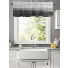 Cantonnière à rayures dégradées abstraites (42 x 12 po), compatible avec les tringles à rideaux standard, pour cuisine, chambre, salle de bain,